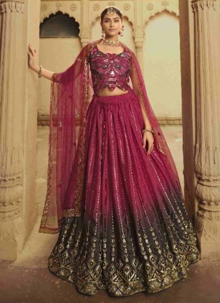 Pink To Purple Colour Guldasta Vol 14 Shubhkala New Latest Designer Ethnic Wear Silk Lehenga Choli Collection 2164